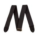 Fender Guitar Strap Cotton/Leather, Black