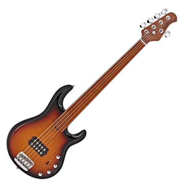 Music Man BFR StingRay 5 Fretless Bass, Vintage Sierra Burst