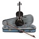 Stentor violino elettrico 4/4 con attrezzatura, nero
