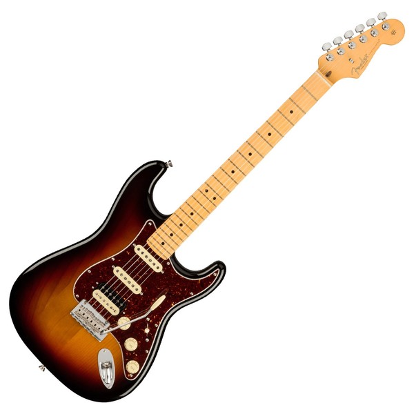 Fender American Pro II Stratocaster HSS MN, 3-Tone Sunburst  - Front View