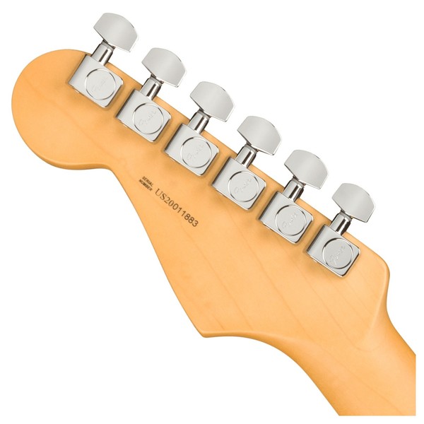 Fender American Pro II Stratocaster HSS MN, 3-Tone Sunburst - Rear of Headstock View