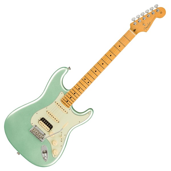 Fender American Pro II Stratocaster HSS MN, Mystic Surf Green - Front View