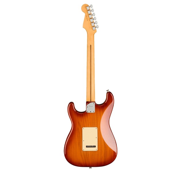 Fender American Pro II Stratocaster HSS MN, Sienna Sunburst - Rear View