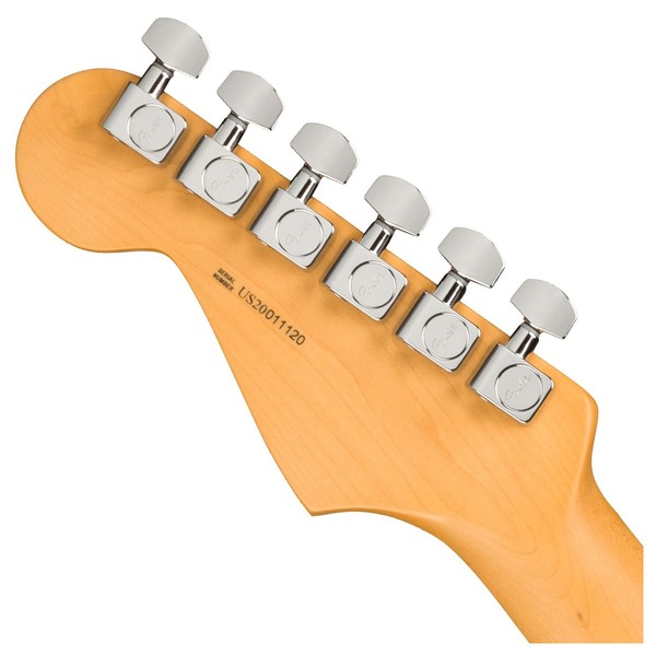 Fender American Pro II Stratocaster HSS MN, Sienna Sunburst - Rear of Headstock View