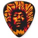 Dunlop Jimi Hendrix Picks 6 Pack, Voodoo Fire - Pick View