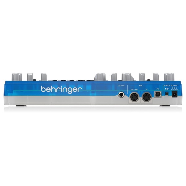 TD-3 Analog Bass Line Synthesizer, Transparent Blue - Rear