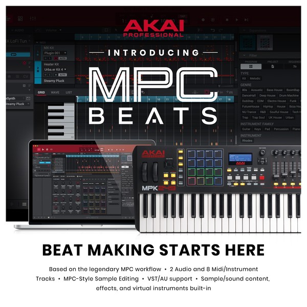 Akai Professional MPK249 MIDI Controller Keyboard at Gear4music