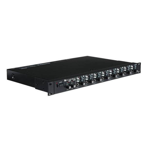 Tascam MH-8 8 Channel Headphone Mixer - Side View
