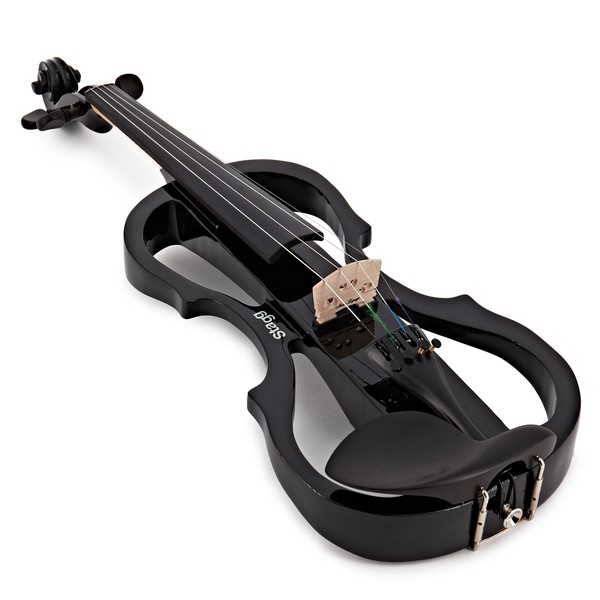 Stagg Shaped Electric Violin Outfit, Black