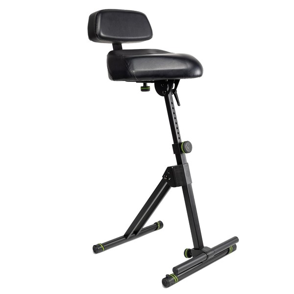 Gravity FMSEAT1BR Height adjustable stool with foot and backrest