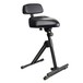Gravity FMSEAT1BR Height adjustable stool with foot and backrest - lowered