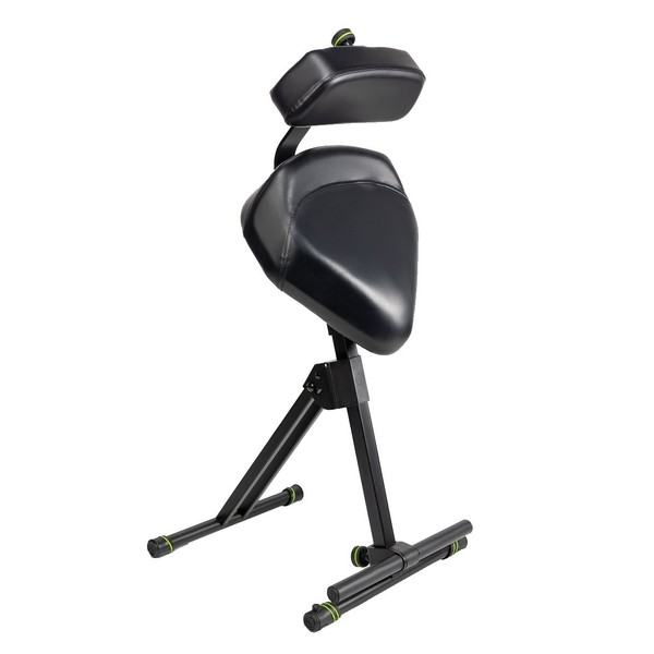 Gravity FMSEAT1BR Height adjustable stool with foot and backrest - Folded