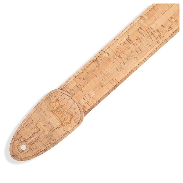 Levy's 2" Natural Cork on Tan Webbing w/ Cork Ends, Natural - Cork End Closeup