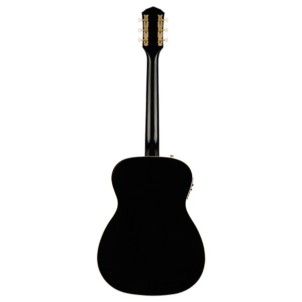Fender Tim Armstrong Hellcat Anniversary Electro Acoustic, Black - Rear View