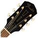 Fender Tim Armstrong Hellcat Anniversary Electro Acoustic, Black - Front of Headstock