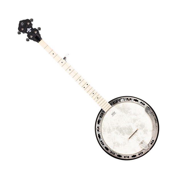 Ortega OBJE400TCO-L 5-String Banjo Left Handed, Natural - Front Angled Left