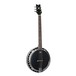 Ortega OBJE356-SBK-L 6-String Banjo Left Handed, Satin Black - Front