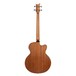Ortega D538-4-L Electro Acoustic Bass LH, Natural, Rear
