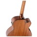 Ortega D538-4-L Electro Acoustic Bass LH, Natural, Neck Joint Closeup