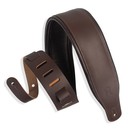 Levy's M26PD-DBR 3" Top Grain Leather Strap, Bark Brown on Dark Brown
