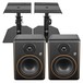 Palmer Studimon 5'' Powered Studio Monitor, Pair with Tabletop Stands - Full Bundle