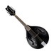 Ortega RMAE40SBK-L A-Style Electro Mandolin LH, Satin Black - Front Angled Left