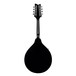 Ortega RMAE40SBK-L A-Style Electro Mandolin LH, Satin Black - Rear