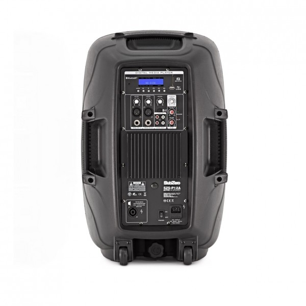 SubZero 12-Inch Active PA Speaker - Rear