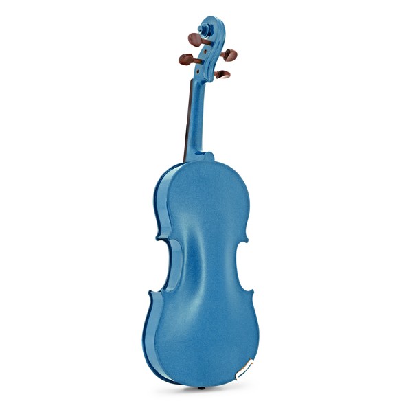 Stentor Harlequin Violin Outfit, Marine Blue, 4/4, Back