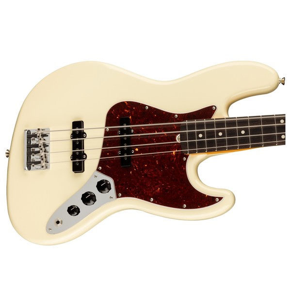 Fender American Pro II Jazz Bass RW, Olympic White - Body View