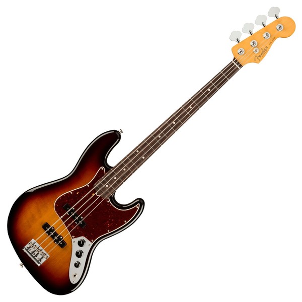 Fender American Pro II Jazz Bass RW, 3-Tone Sunburst - Front View