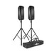 JBL PRX825W Dual 15'' Two-Way Active PA Speaker Pair with Stands