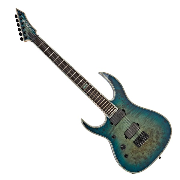 BC Rich Shredzilla Extreme HT Left Handed, Cyan Blue Burl