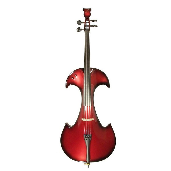 Bridge Draco Electric Cello, Black and Red