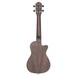 Ortega RUCOAL-CE-L Concert Electro Ukulele Left Handed, Coal Black - Back