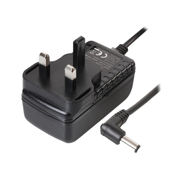 PRO ELEC 12V, 1A AC/DC Power Supply With Right Angled Plug