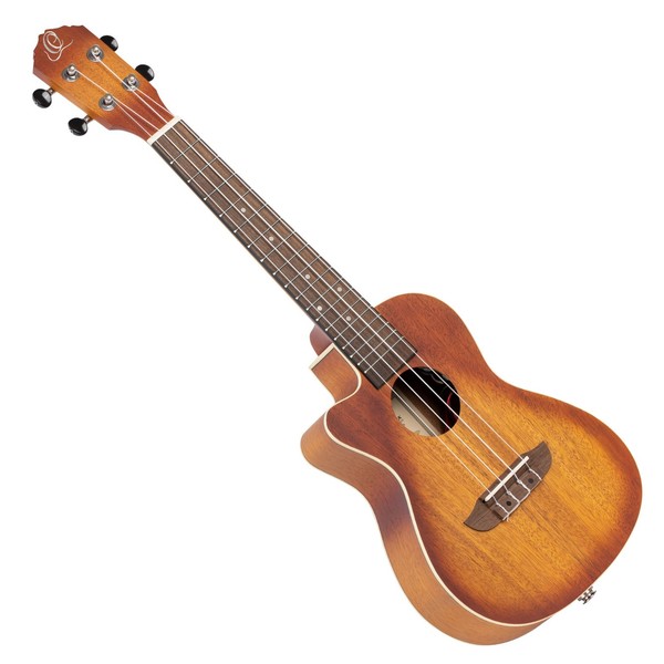 Ortega RUDAWN-CE-L Concert Electro Ukulele, Sunburst - Main
