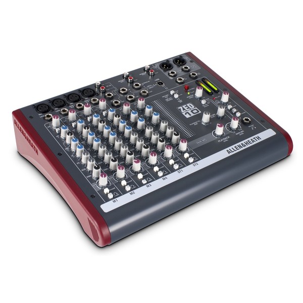 Allen and Heath ZED-10 USB Compact Stereo Mixer - Angle