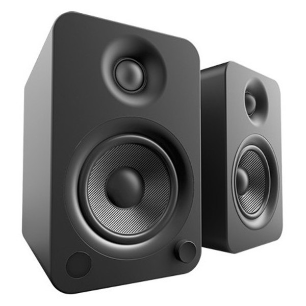 Kanto YU4 Powered Bookshelf Speakers, Matte Black - Main