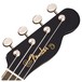 Fender Billie Eilish Ukulele, Black - Headstock View