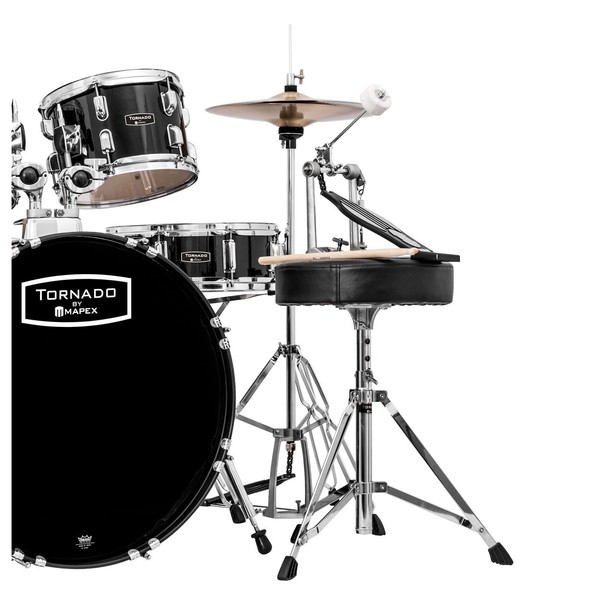 Schlagzeug offers Mapex Tornado schwarz mit Zildjian-Becken