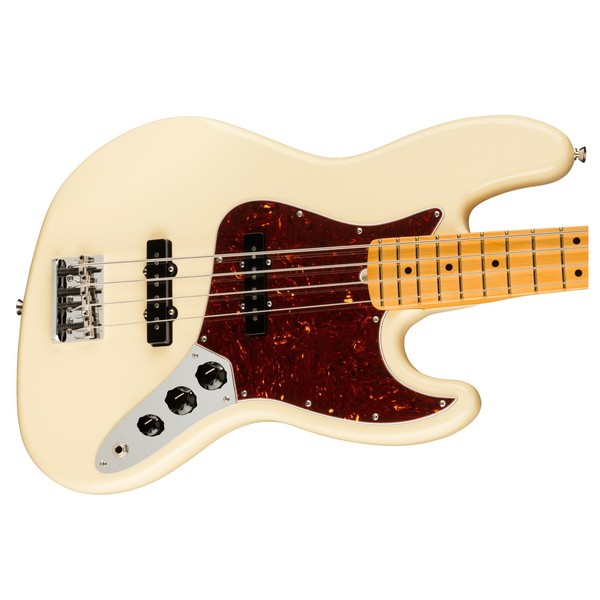 Fender American Pro II Jazz Bass MN, Olympic White - Body View