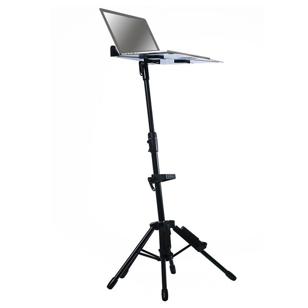 D&A Guitar Gear Bullhead Plus Folding Music Stand - Function View - LAPTOP NOT INCLUDED