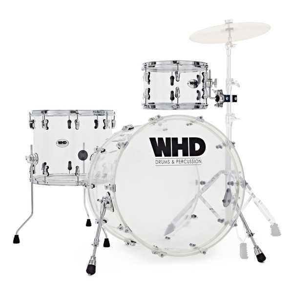 WHD Elite Acrylic Drum Kit, Clear atWHD Elite Acrylic Drum Kit, Clear at  