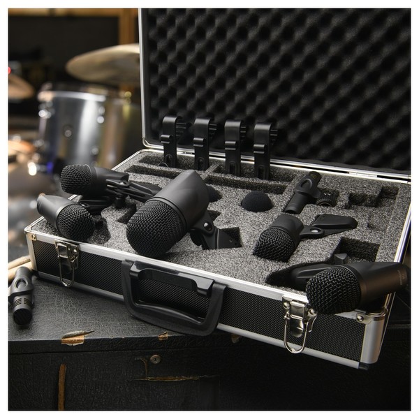 Presonus DM-7 Seven-Piece Drum Microphone Set, with Case - Lifestyle 1