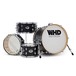 WHD Elite Compact Drum Kit, Trans Black