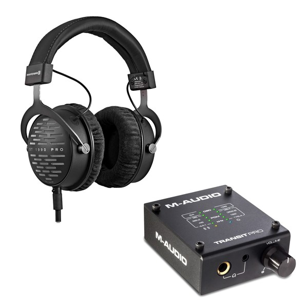 beyerdynamic DT 1990 Pro Open Back Headphones, M-Audio Transit DAC - Full Bundle