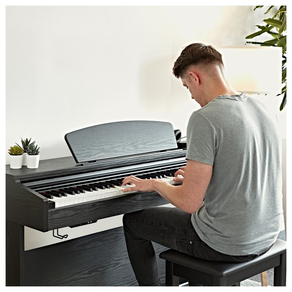 DP-10X Digital Piano by Gear4music + Accessory Pack, Dark RW