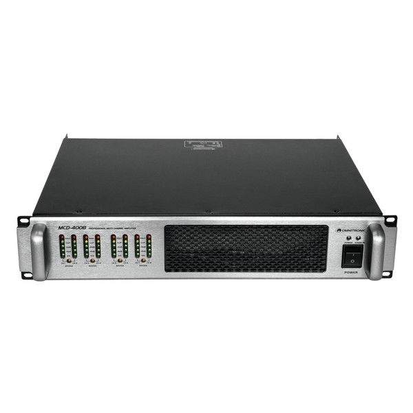 OMNITRONIC MCD-4008 8-Channel Amplifier - Front