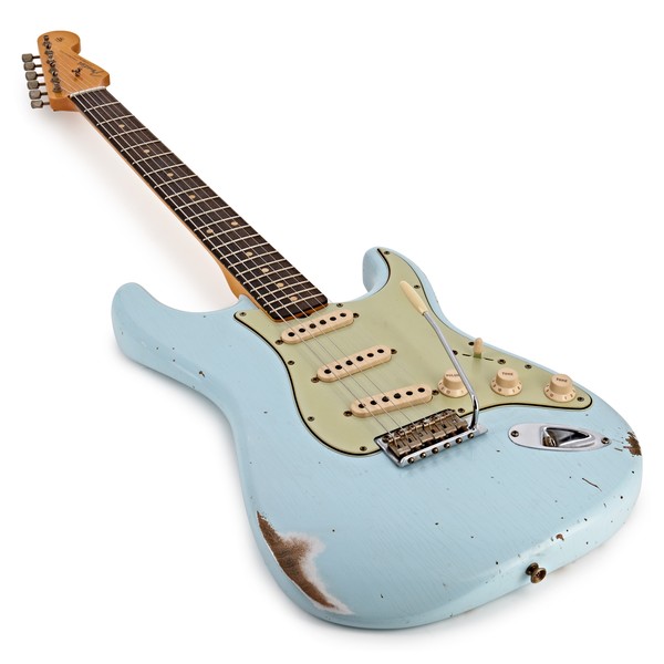 DISC Fender Custom Shop Relic 62 Stratocaster, Sonic Blue #R106910